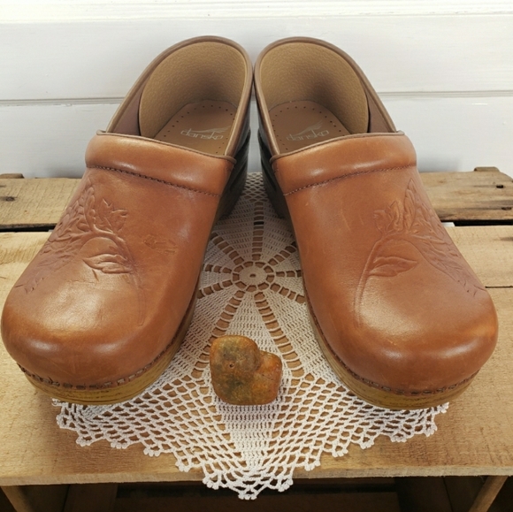 ⚘AvaiLable!⚘inQuire⚘Floral Dansko Honey Clogs Cottage Embossed 36 37 38 40 41 42 - Picture 11 of 16